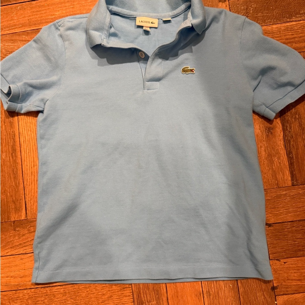 💙💚🐊 2 Lacoste Kids Light Blue and Green Polo Shirt